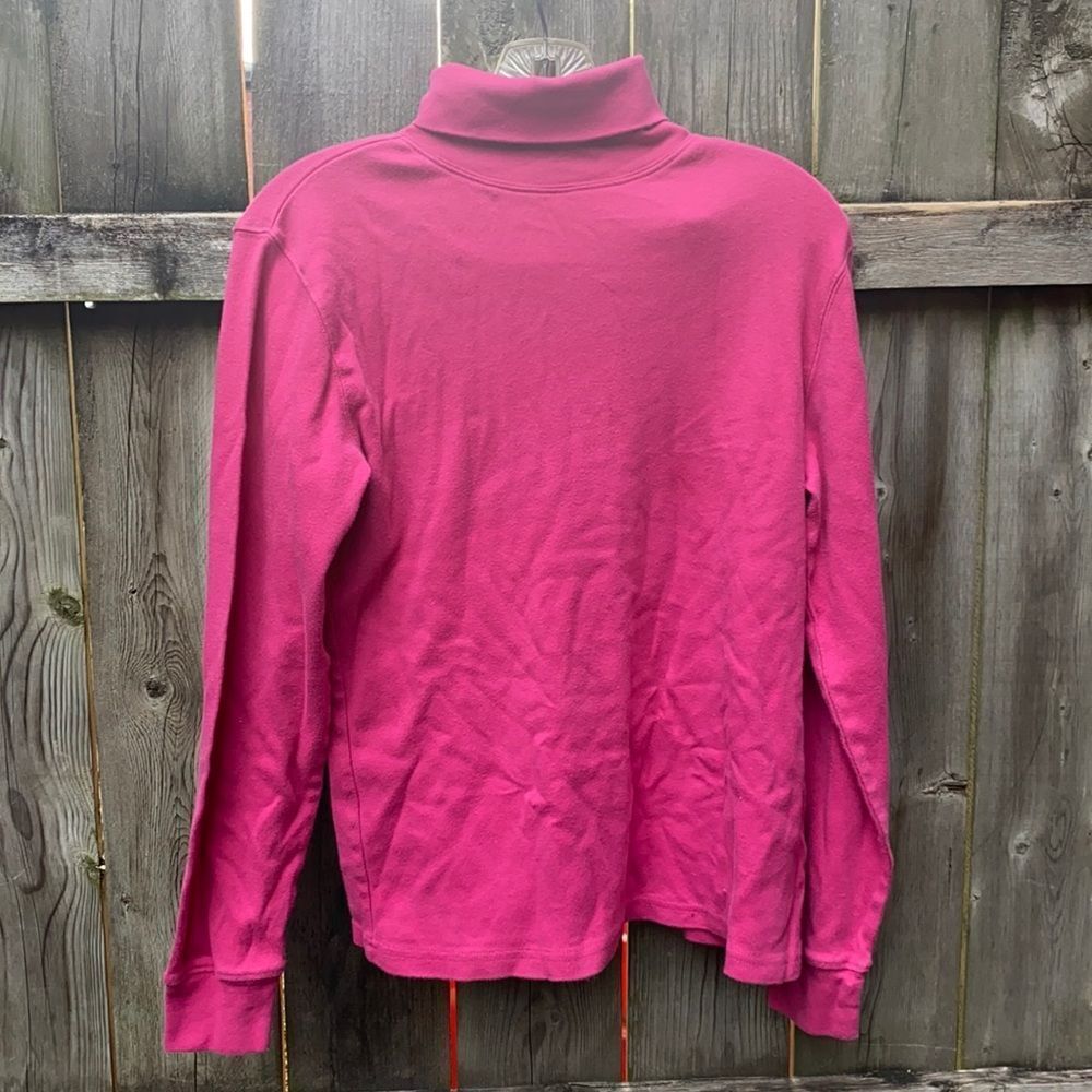 Karen Scott pink turtleneck top sz. M